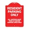 Signmission Parking Resident Parking Only All Visitors Must Park in Visitor Parking Area Only, RW-1824-23359 A-DES-RW-1824-23359 - alternate 1